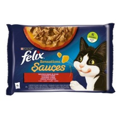 FELIX Sensations Sauces Wiejskie smaki: Indyk / Jagnięcina w sosie 4x 85g