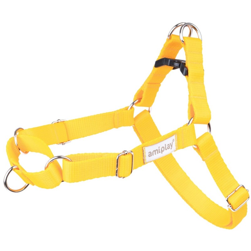 AMIPLAY Szelki regulowane EASY GO Samba - Żółte S