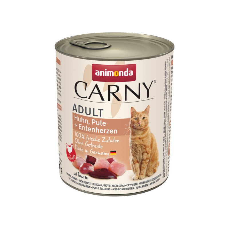 ANIMONDA Carny Adult - kurczak indyk kacze serca 800g 800g