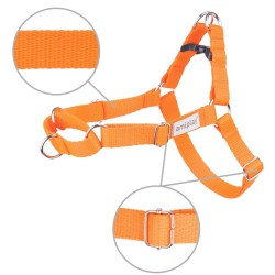 AMIPLAY Szelki regulowane EASY GO Samba - Pomarańczowe L