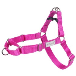 AMIPLAY Szelki regulowane EASY GO Samba - Różowe S