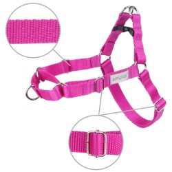 AMIPLAY Szelki regulowane EASY GO Samba - Różowe S