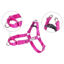 AMIPLAY Szelki regulowane EASY GO Samba - Różowe S