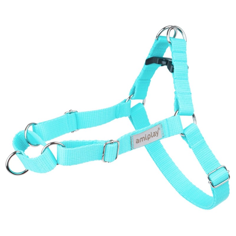 AMIPLAY Szelki regulowane EASY GO Samba - Turkusowe S