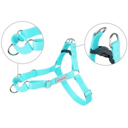 AMIPLAY Szelki regulowane EASY GO Samba - Turkusowe M