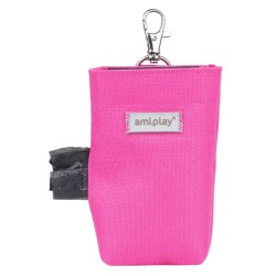 AMIPLAY Torebka na worki do odchodów Samba - Różowa