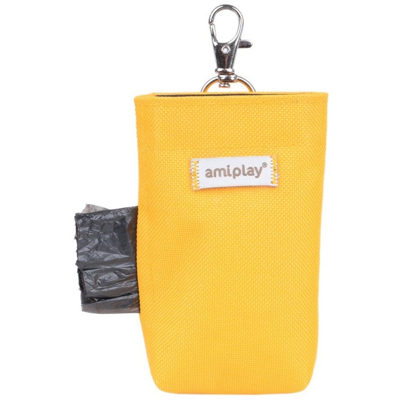 AMIPLAY Torebka na worki do odchodów Samba - Żółta