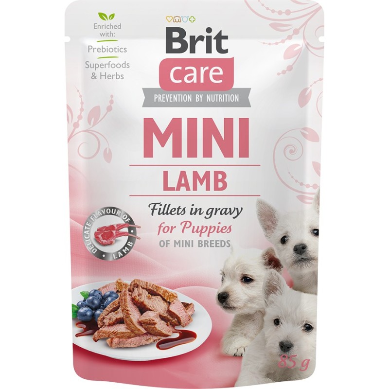 BRIT CARE Mini Lamb Puppies 85g (saszetka)