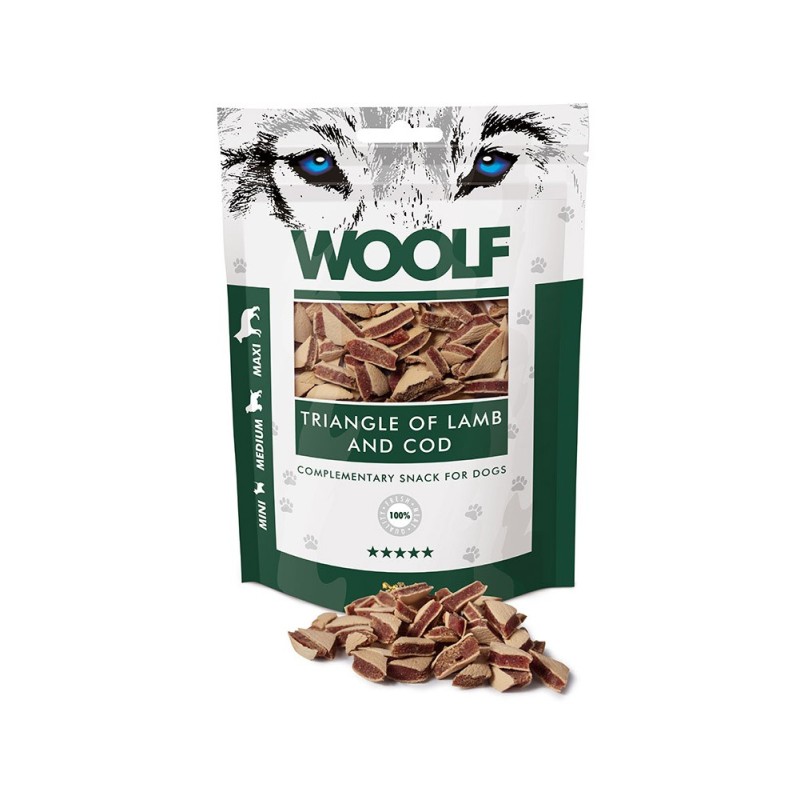 WOOLF Lamb and Cod Triangle 100g