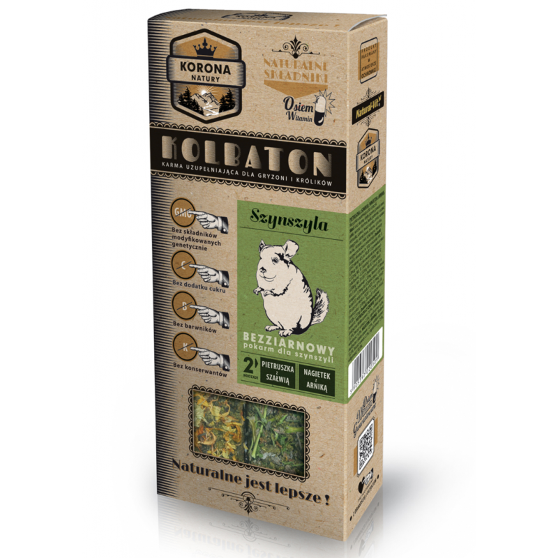 NATURAL-VIT Korona Natury - kolbaton dla szynszyli: pietruszka, szałwia, nagietek, arnika