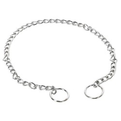 DINGO Obroża łańcuszkowa dławik - krótkie ogniwo 2,0 x 40 cm