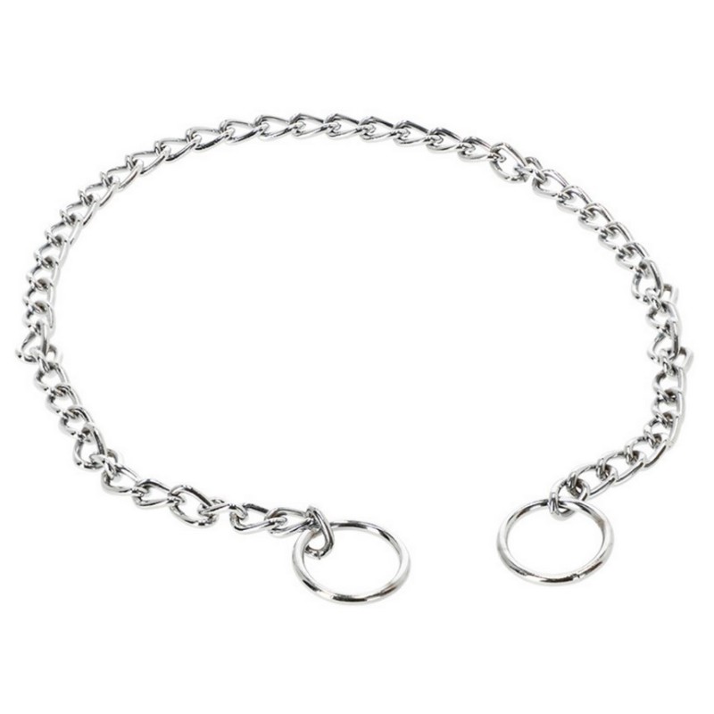 DINGO Obroża łańcuszkowa dławik - krótkie ogniwo 3,5 x 70 cm