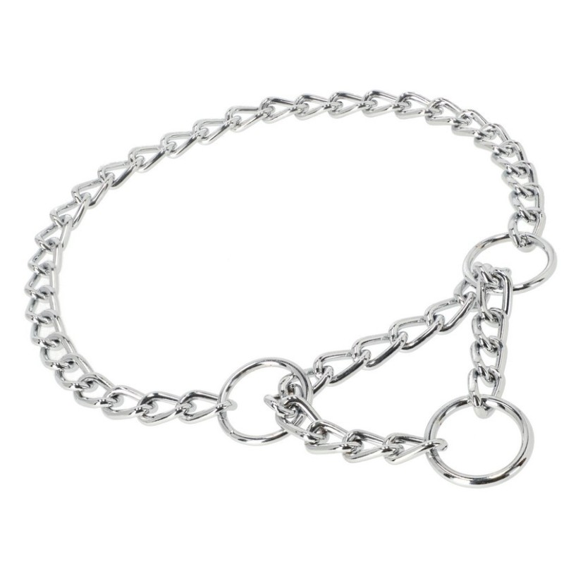 DINGO Obroża łańcuszkowa zaciągana - pojedyncza 3 x 50 cm