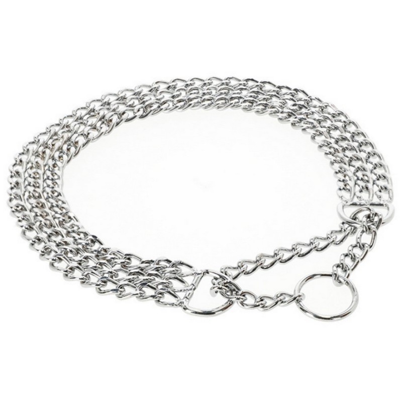 DINGO Obroża łańcuszkowa zaciągana - potrójna 2,5 x 55 cm