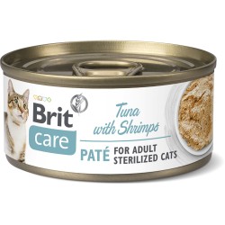 BRIT CARE CAT Sterilised Tuna and Shrimps 70g (puszka)
