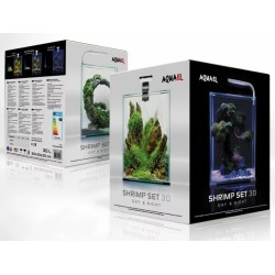 AQUAEL Shrimp Set Smart Day and Night - Zestaw do hodowli krewetek / Biały 19L