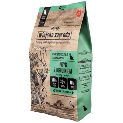 WIEJSKA ZAGRODA dla psa - Indyk z królikiem 2kg