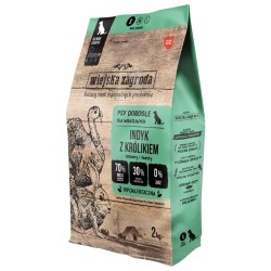WIEJSKA ZAGRODA dla psa - Indyk z królikiem 20 kg