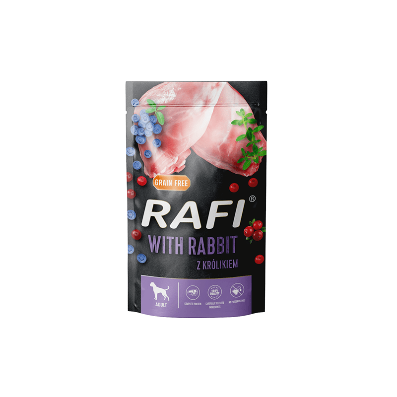 DOLINA NOTECI Rafi z królikiem 500g (saszetka)