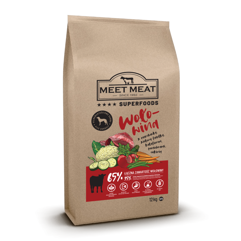 MEET MEAT Superfoods Adult Wołowina 2kg