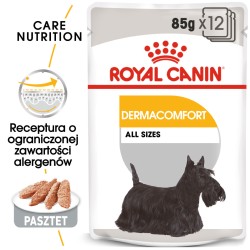 ROYAL CANIN CCN Dermacomfort karma mokra - pasztet dla psów dorosłych o wrażliwej skórze, skłonnej do podrażnień 85g