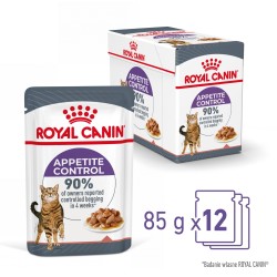 ROYAL CANIN Appetite Control Care karma mokra, plasterki w sosie, dla kotów dorosłych, uporczywie domagających się jedzenia 85g