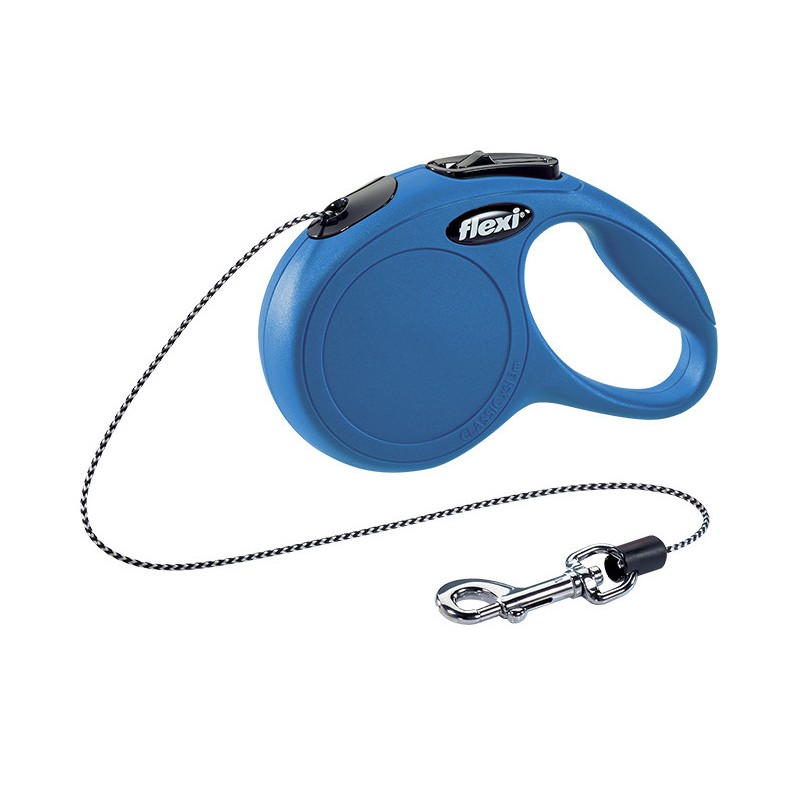 FLEXI CAT Smycz automatyczna New Classic XS (3m) do 8kg - Niebieska