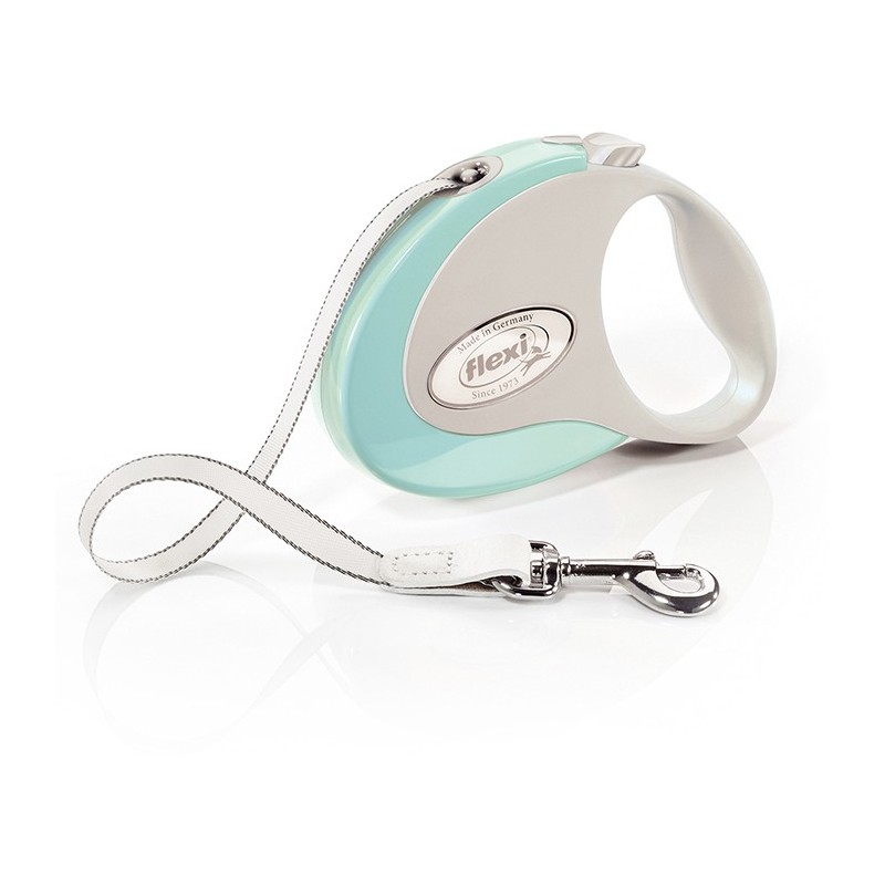 FLEXI Smycz automatyczna Style S taśma 3 m do 12kg - Miętowa
