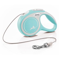 FLEXI Smycz automatyczna New Comfort XS linka 3 m do 8kg - Jasnoniebieska