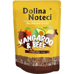 DOLINA NOTECI Superfood dla Psa Kangur i Wołowina (saszetka) 12x 300g