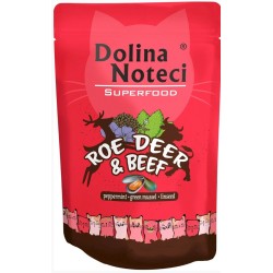 DOLINA NOTECI Superfood dla kota Sarna i Wołowina (saszetka) 12x 85g