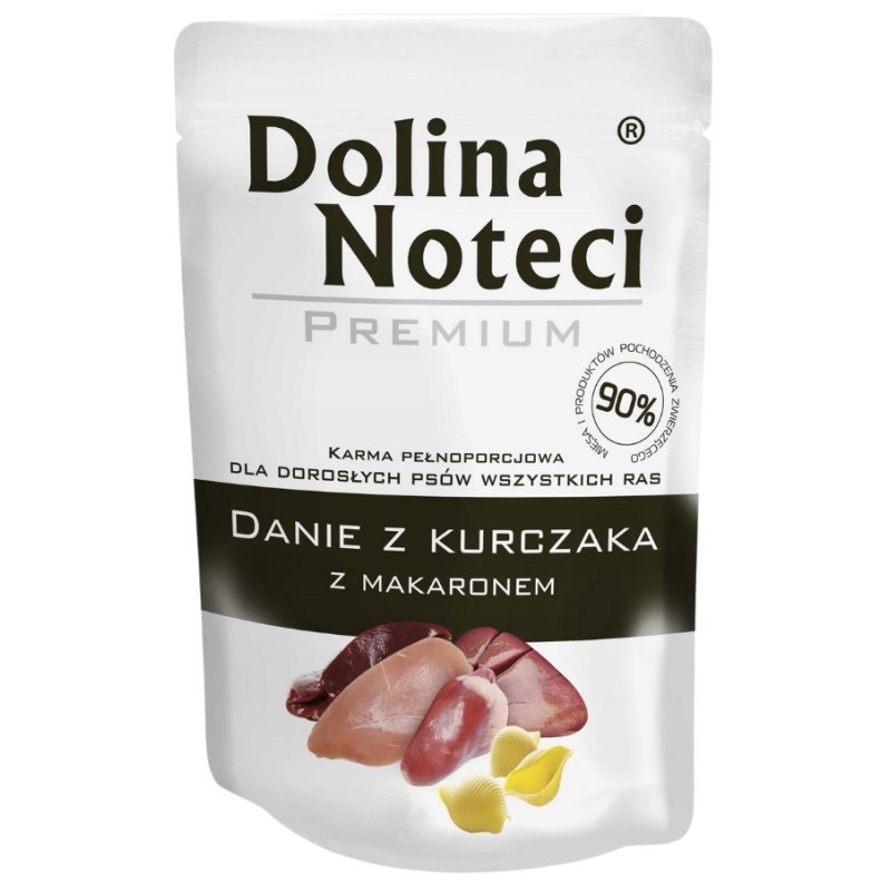 DOLINA NOTECI Danie dla Psa Kurczak z Makaronem (saszetka) 300g