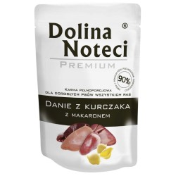 DOLINA NOTECI Danie dla Psa Kurczak z Makaronem (saszetka) 12x 300g