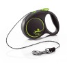 FLEXI Smycz automatyczna Black Design XS linka 3 m do 8kg - Zielona