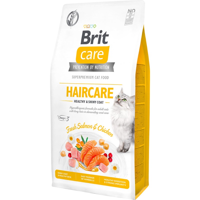 BRIT CARE CAT Grain-Free Haircare Healthy and Shiny Coat 7 kg
