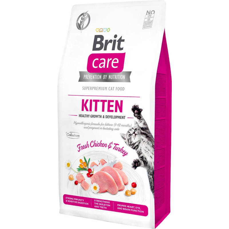 BRIT CARE CAT Grain-Free Kitten Healthy Growth and Development 7 kg
