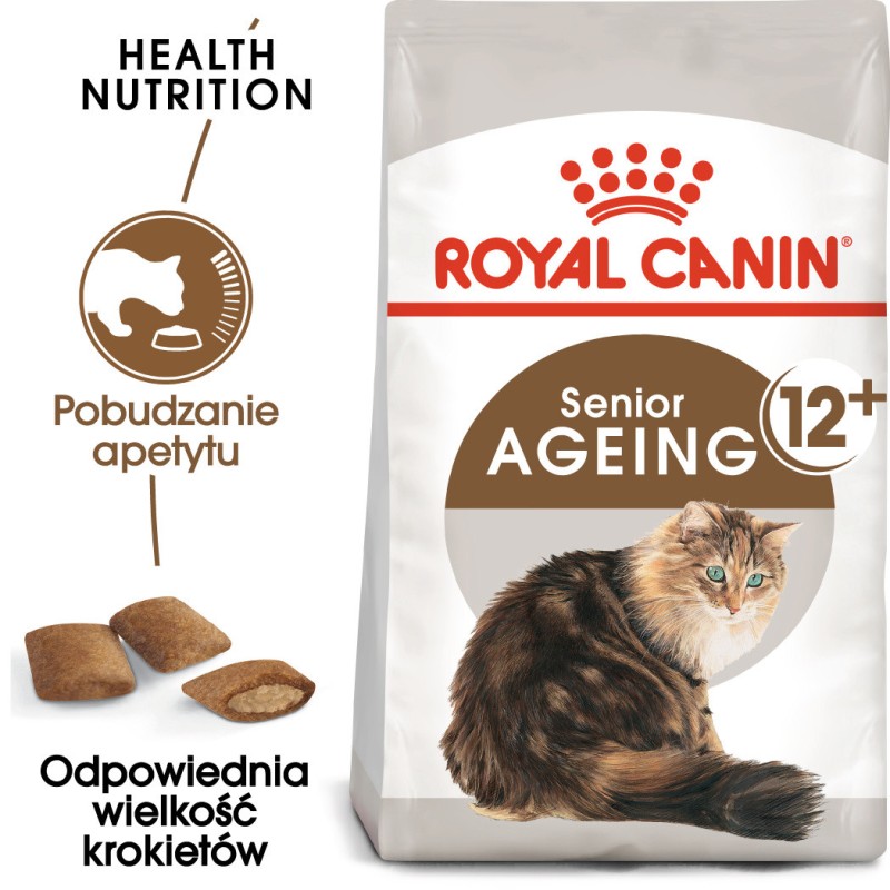 ROYAL CANIN Ageing +12 karma sucha dla kotów dojrzałych 2x 4kg