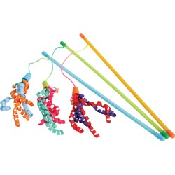 ZOLUX Zabawka wędka dla kota z taśmą (losowy kolor)