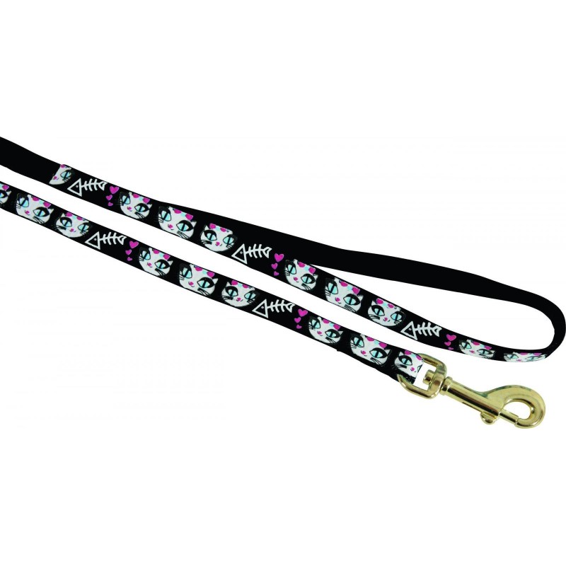 ZOLUX Smycz nylonowa dla kota LadyCat 1 m - czarny