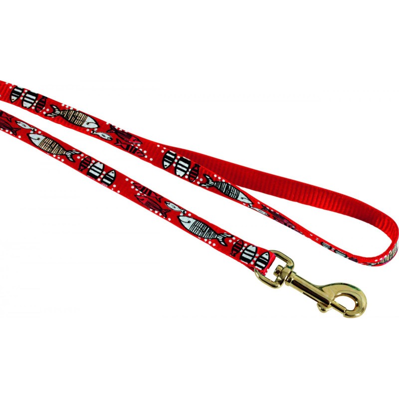 ZOLUX Smycz nylonowa dla kota Sardine 1 m - czerwony