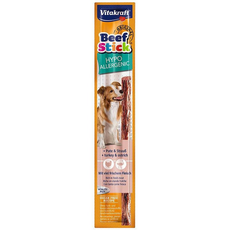 VITAKRAFT Hypoallergenic Beef Stick Turkey Ostrich Indyk i Struś 1 szt.
