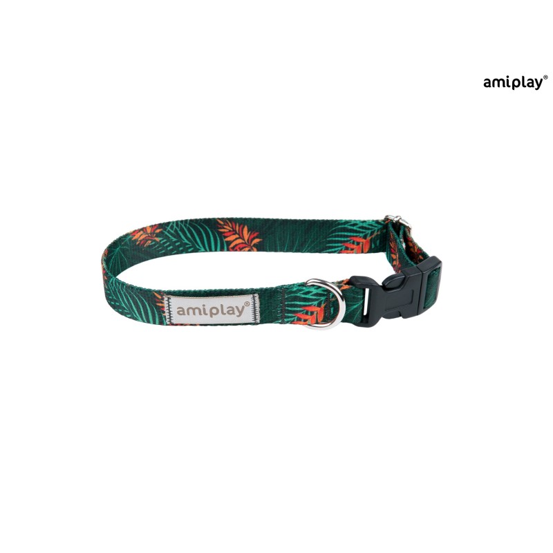 AMIPLAY Obroża regulowana BeHappy - Jungle XL