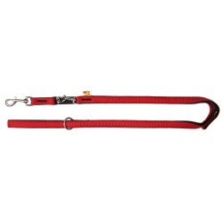 DINGO smycz "Scandi" przedłużana - czerwona 2,0 x 220 cm