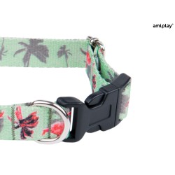 AMIPLAY Obroża regulowana BeHappy - Flamingo XL