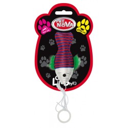 PET NOVA Zabawka dla kota kolorowa ryba - 10x4cm