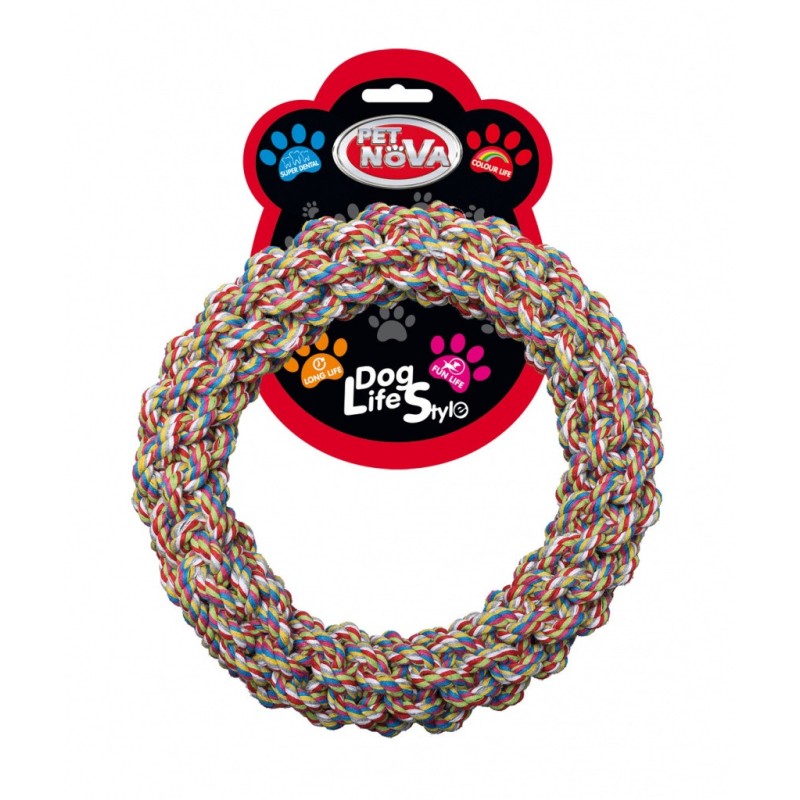 PET NOVA Ringo ze sznura bawełnianego - 25cm średnicy