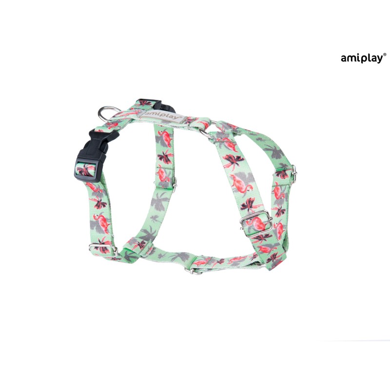 AMIPLAY Szelki regulowane Guard BeHappy - Flamingo L