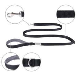 AMIPLAY Smycz regulowana Easy Fix Samba - Czarna L