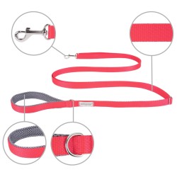 AMIPLAY Smycz regulowana Easy Fix Samba - Czerwona L