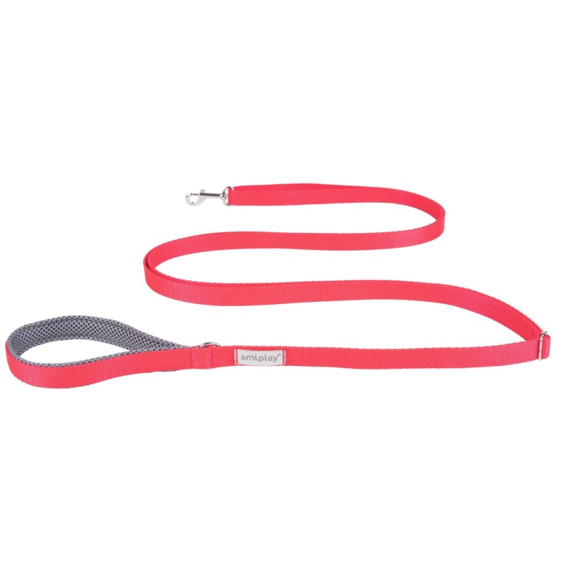 AMIPLAY Smycz regulowana Easy Fix Samba - Czerwona XL